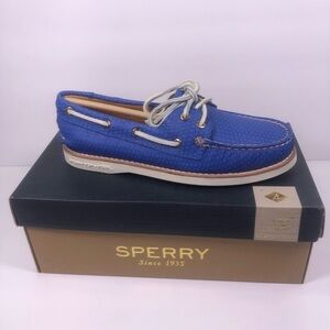 Sperry Gold Cup Honeycomb Blue A/O shoes